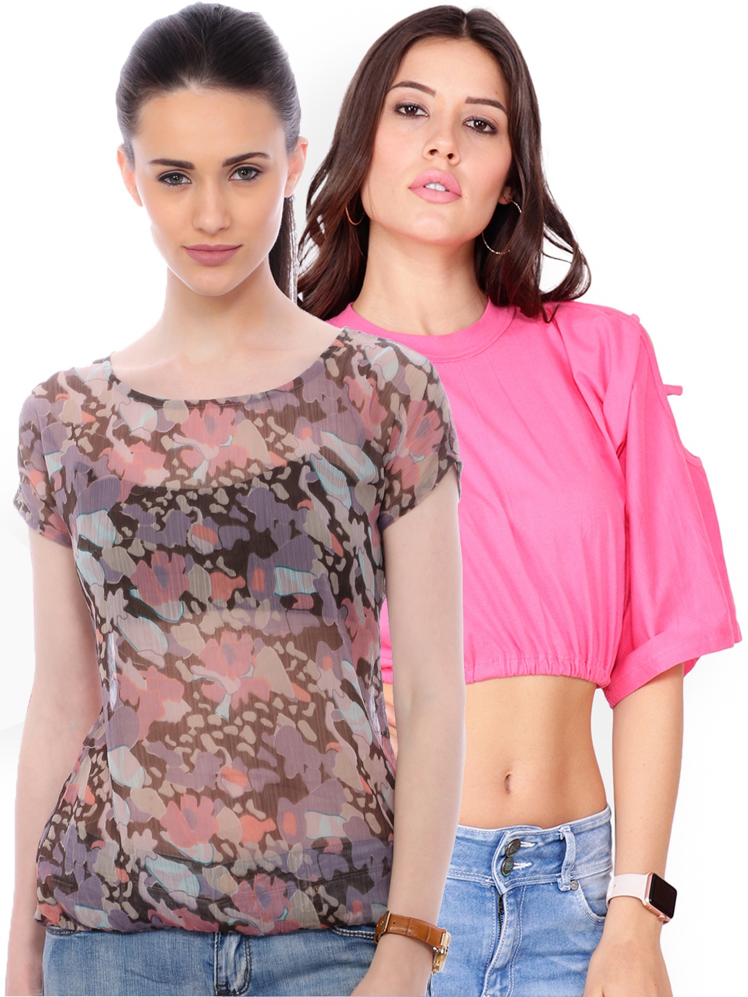 

SCORPIUS Women Pack Of 2 Tops, Multi