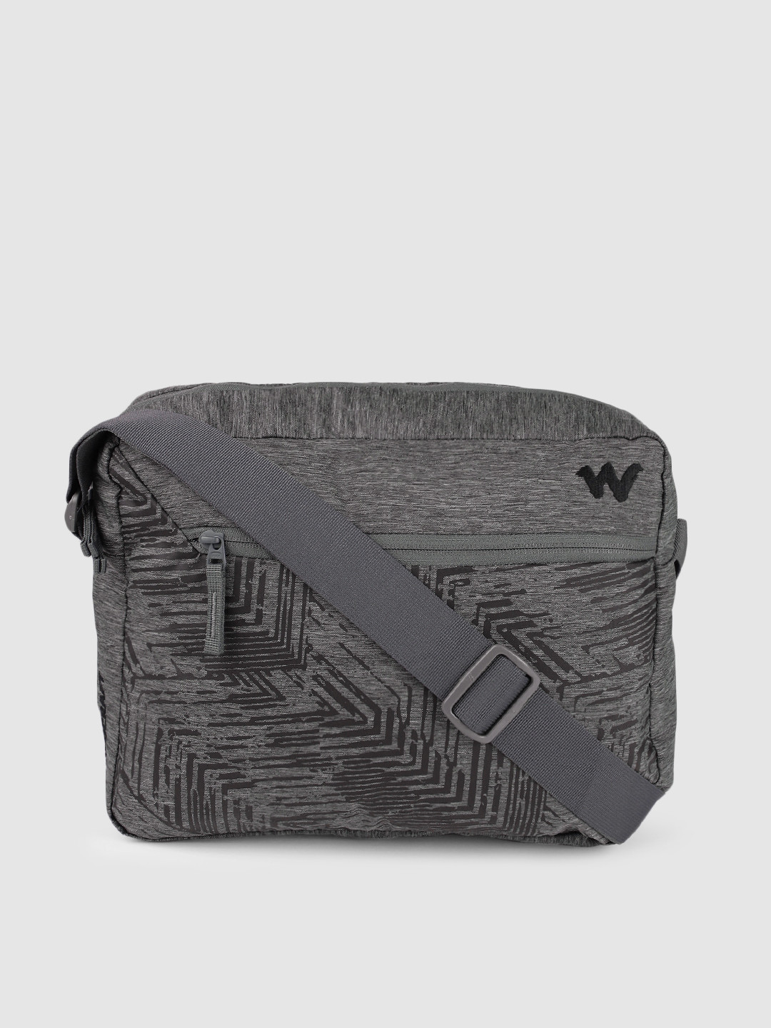 

Wildcraft Unisex Grey Melange Printed Messenger Bag