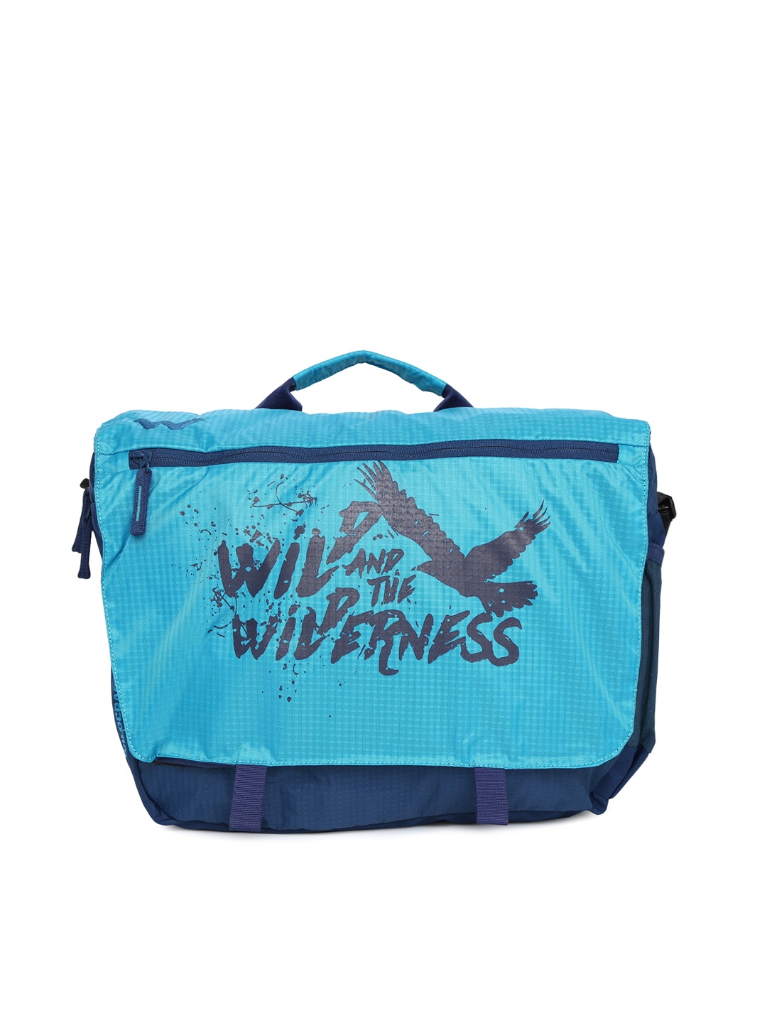 

Wildcraft Unisex Blue Printed Laptop Bag