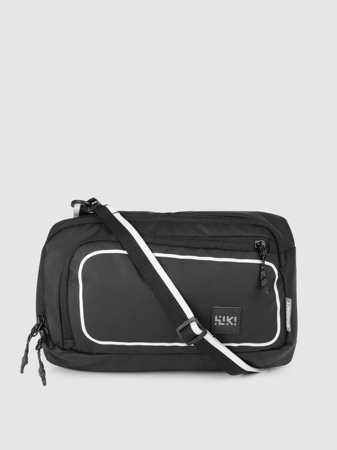 

Wildcraft Unisex Black Solid Wristlet M Plus Messenger Bag