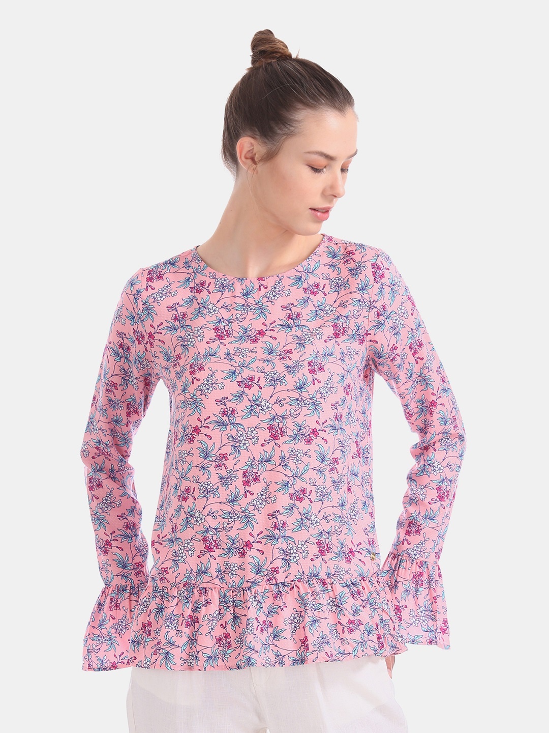 

U.S. Polo Assn. Women Pink Printed Top