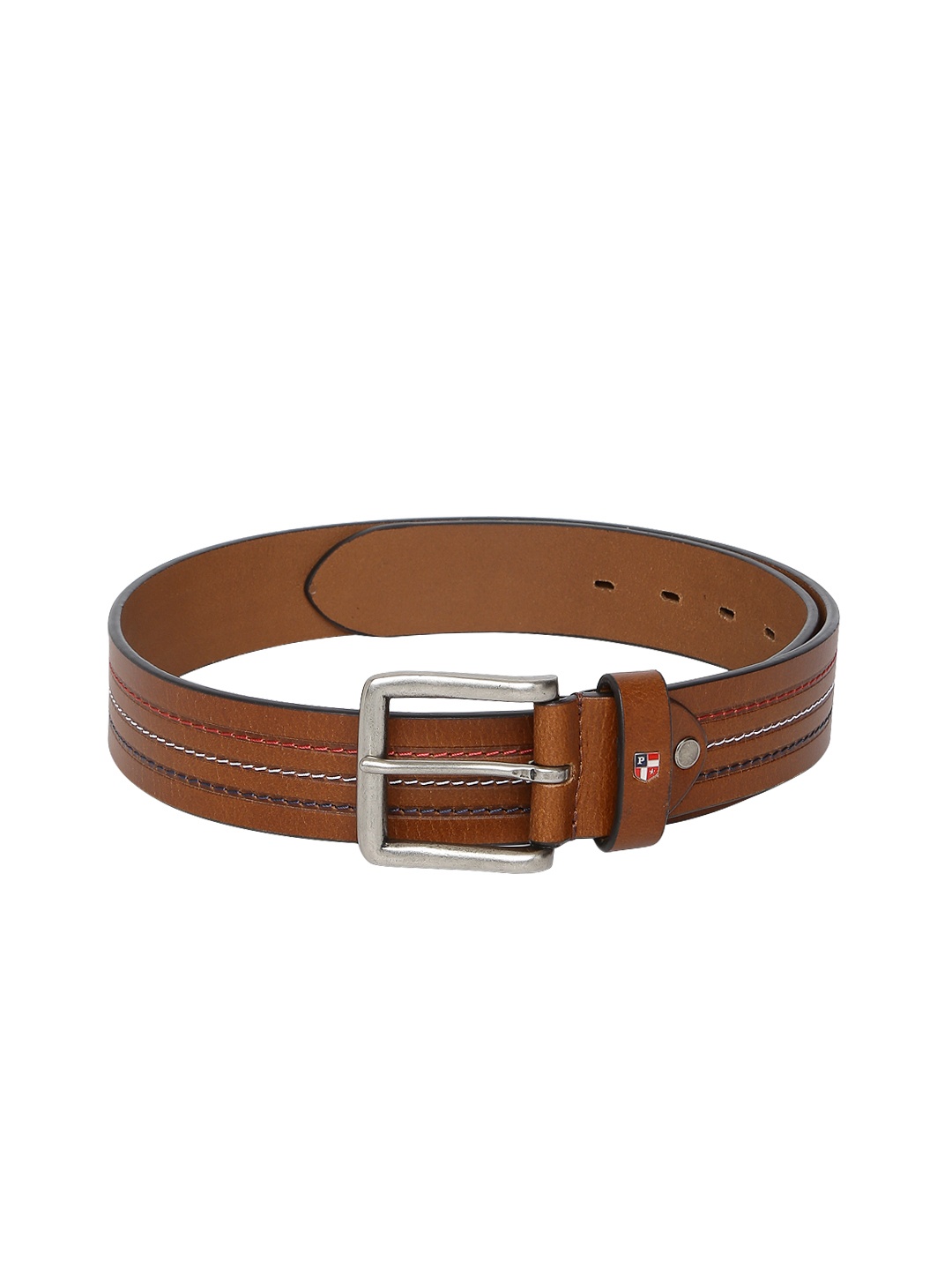 

U.S. Polo Assn. Men Tan Brown Leather Solid Belt