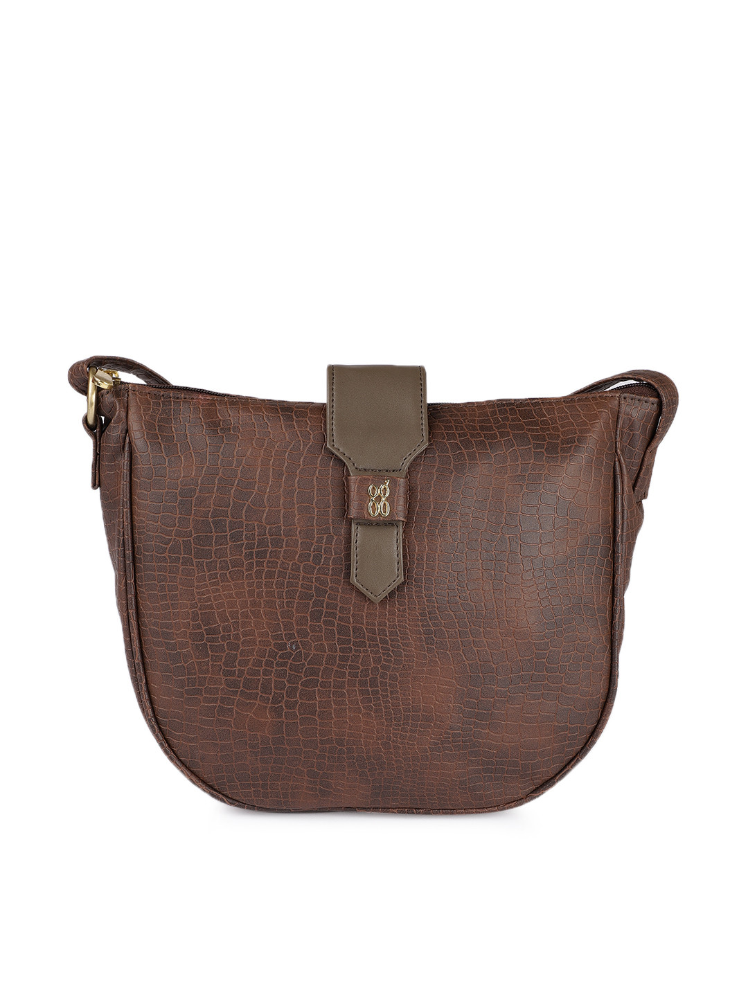

Baggit Brown Solid Sling Bag