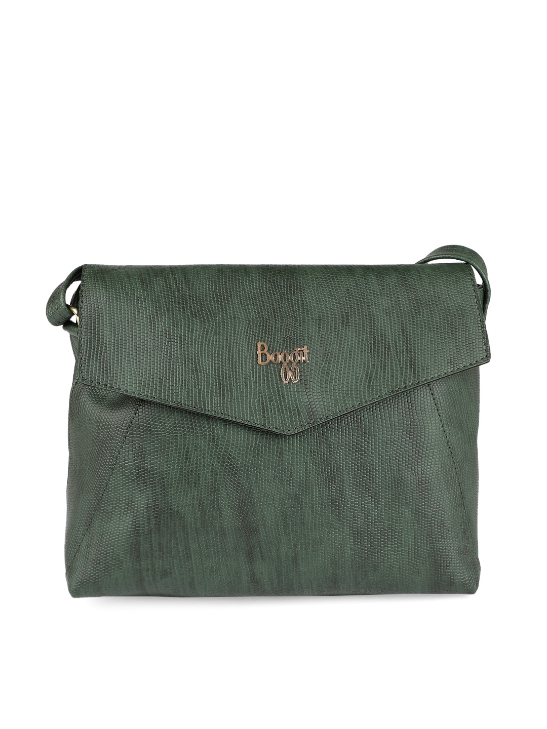 

Baggit Green Solid Sling Bag