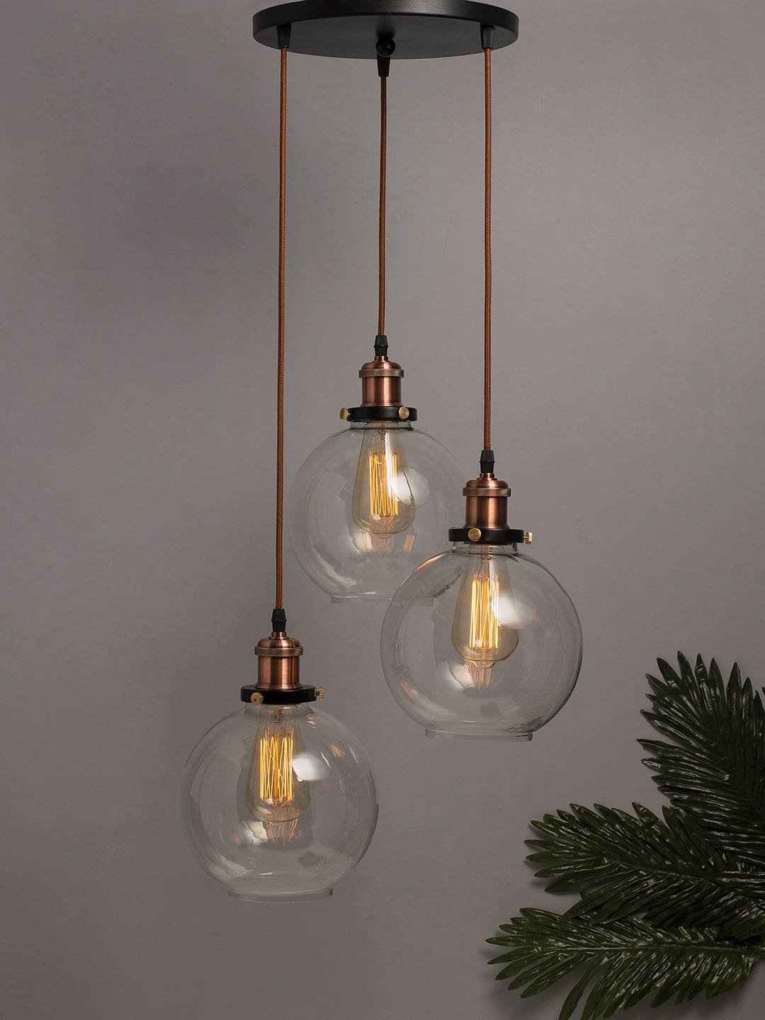 

Homesake Transparent Solid Handcrafted Cluster Lights, Black