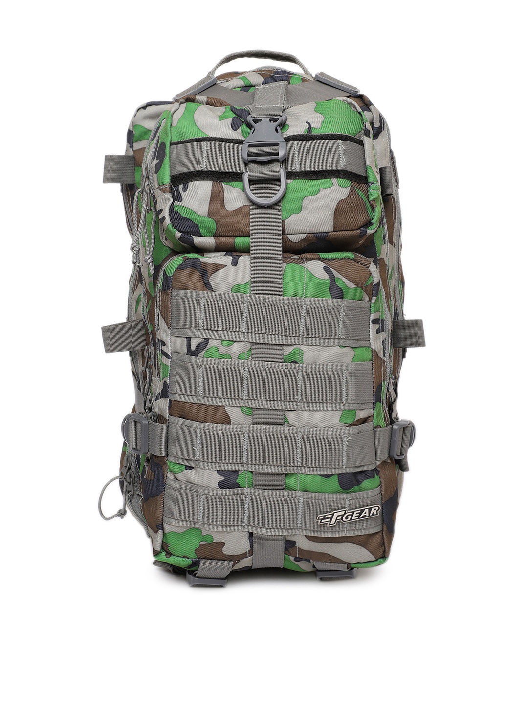 

F Gear Unisex Green & Grey Backpack