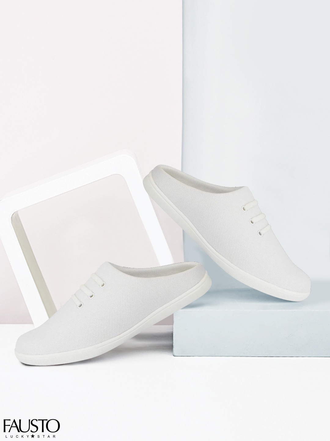 

FAUSTO Men Off-White Sneakers