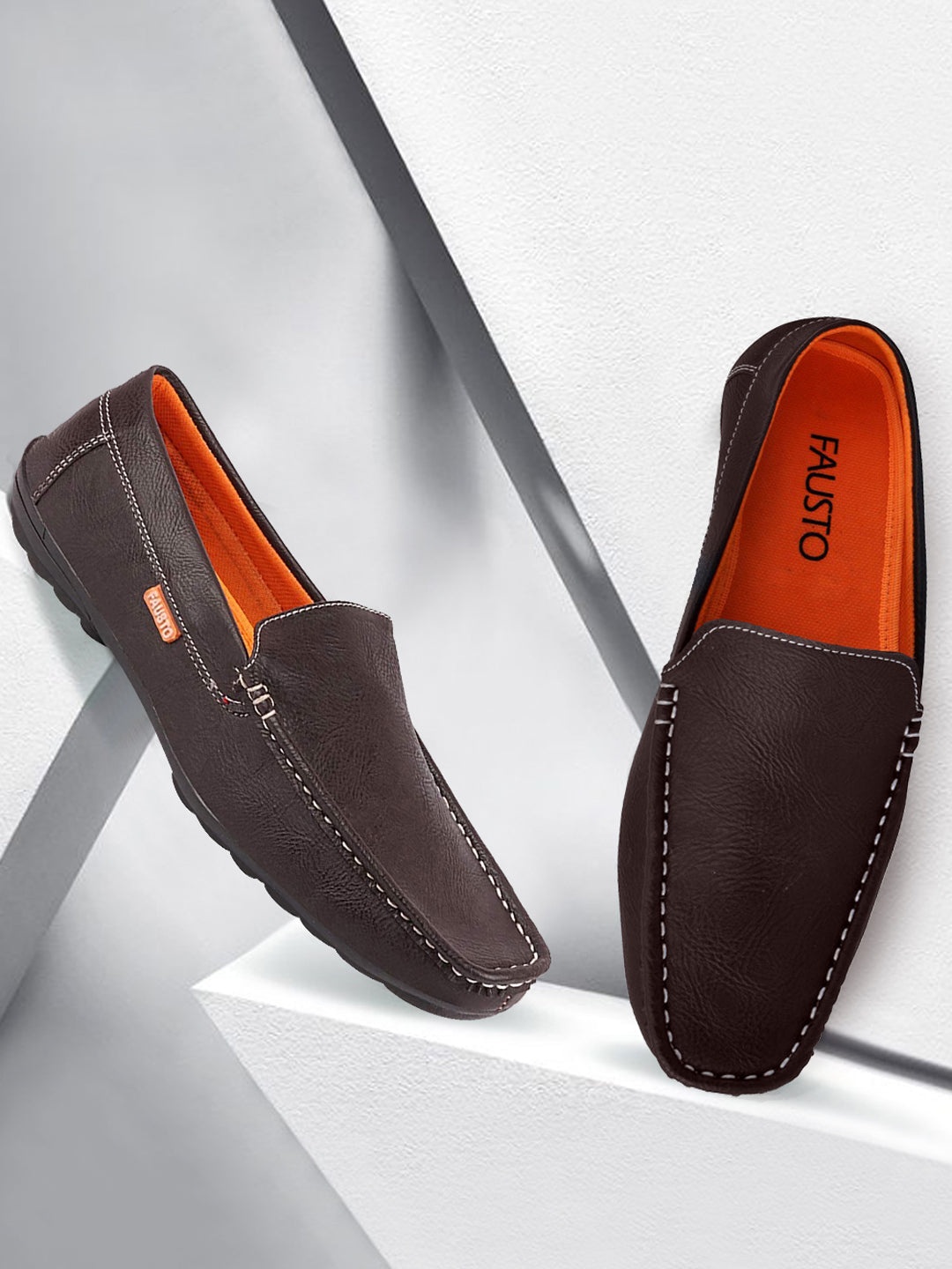 

FAUSTO Men Brown Loafers