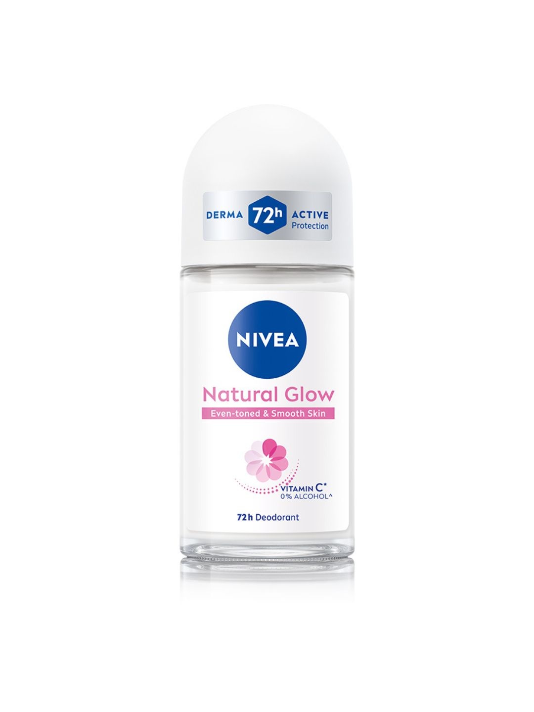 

NIVEA Women Natural Glow Smooth Skin 48h Protection Deodorant Roll On - 50 ml, White