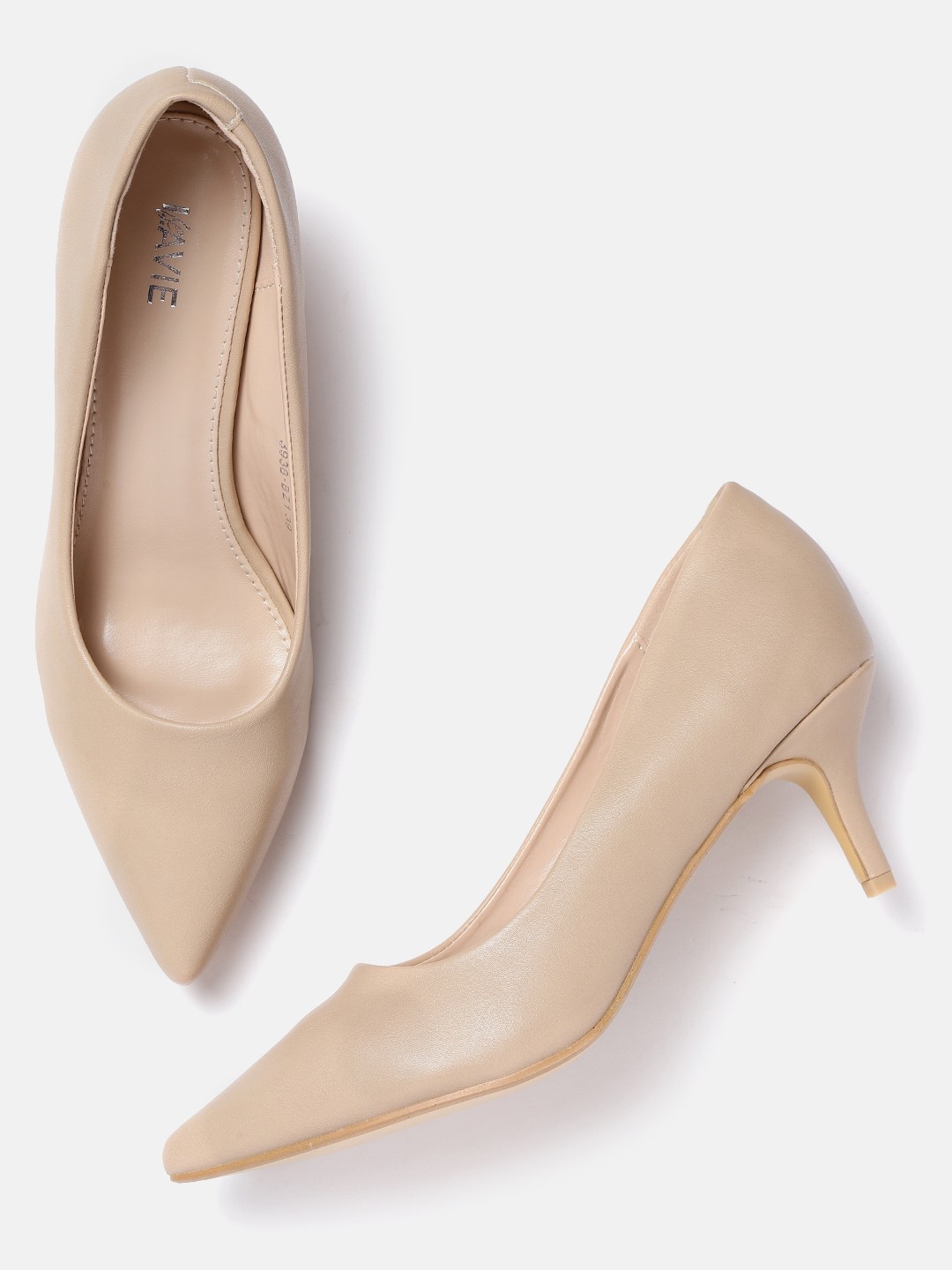 

Lavie Women Beige Solid Pumps