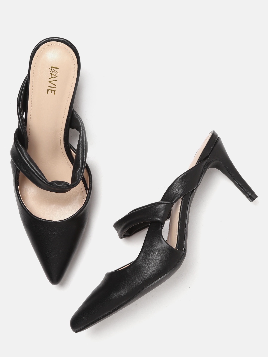 

Lavie Women Black Solid Pumps
