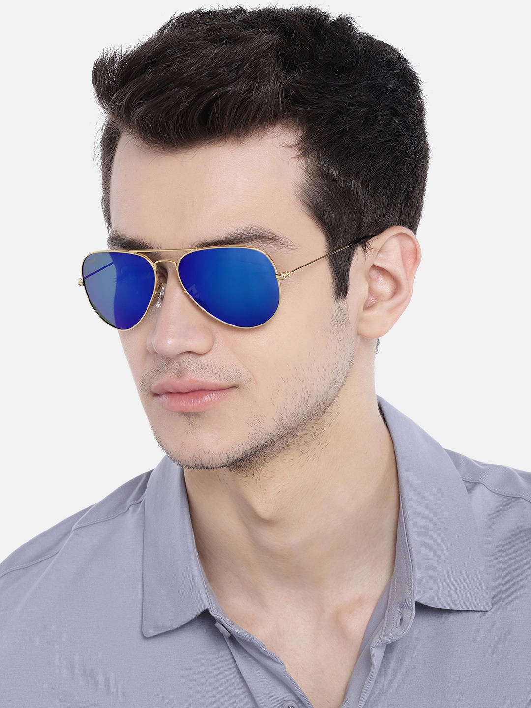 

Voyage Unisex Aviator Sunglasses 3025MG2733, Blue