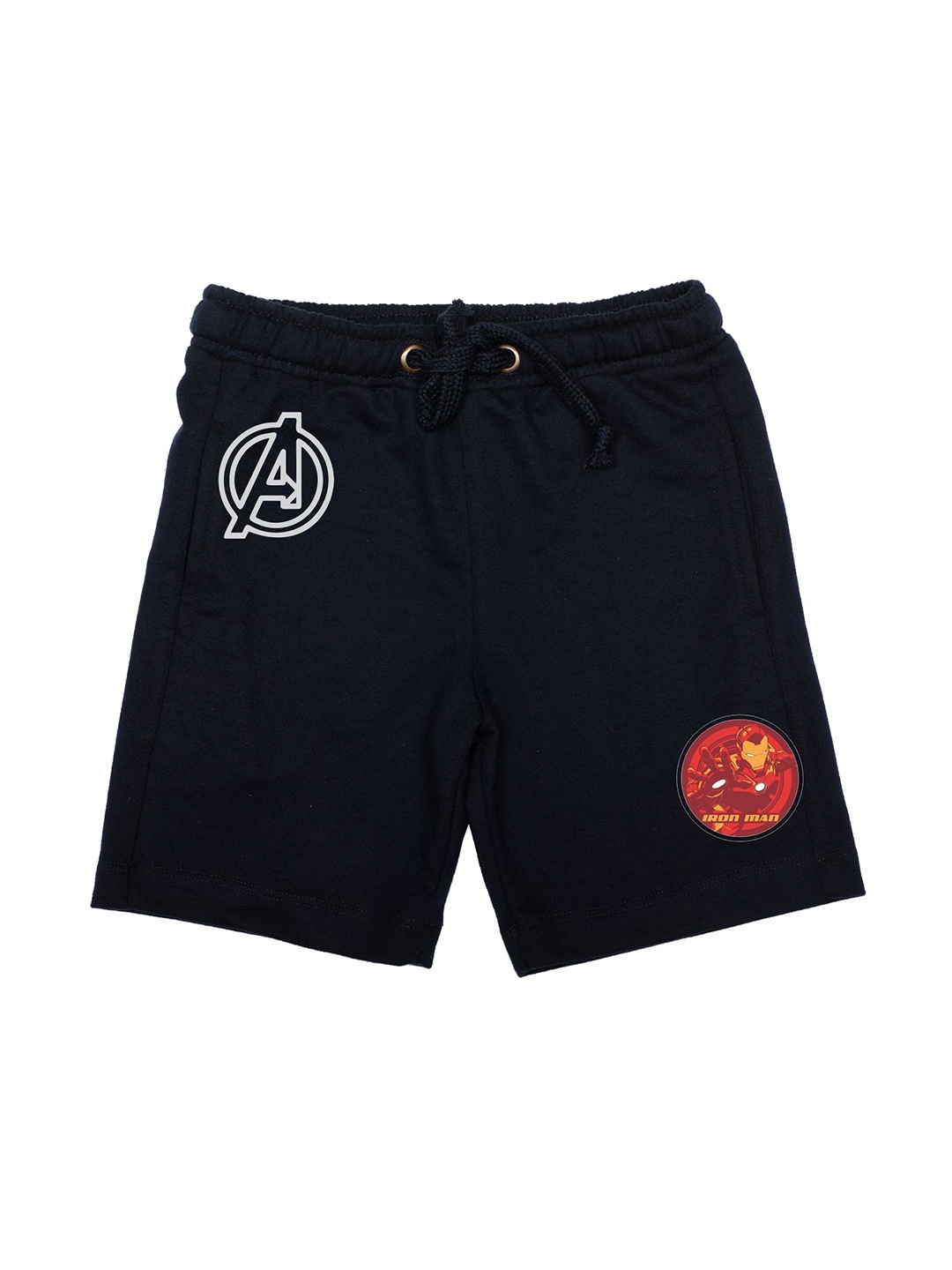 

Marvel by Wear Your Mind Boys Navy Blue Printed Regular Fit Regular Shorts