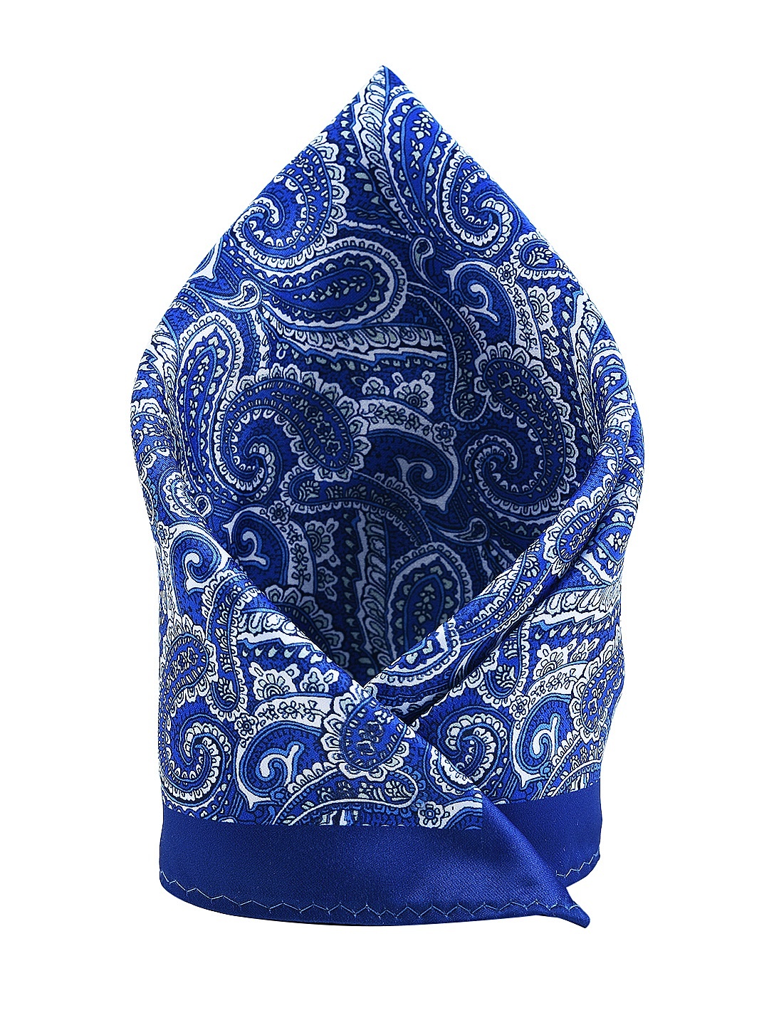 

Tossido Men Blue Printed Woven Pocket Square