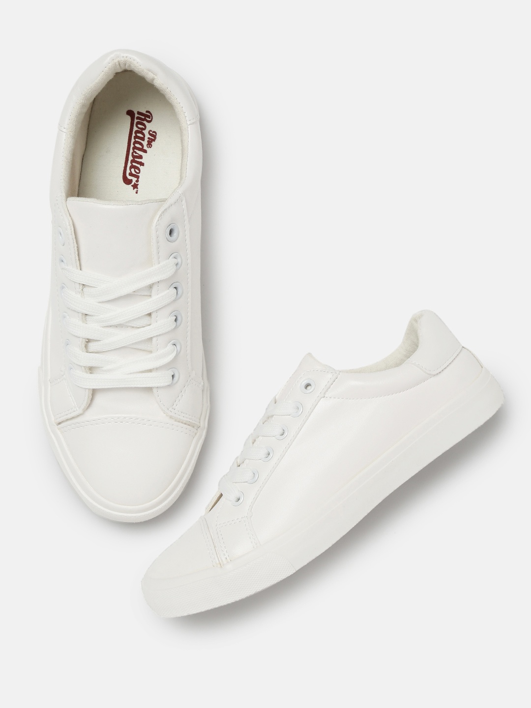 

The Roadster Lifestyle Co Women White Sneakers