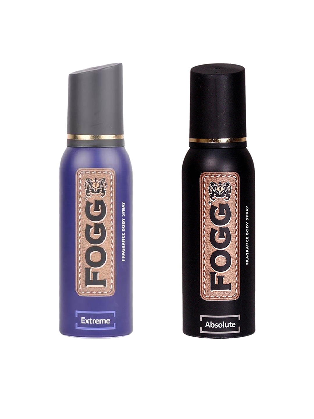 

Fogg Unisex Extreme Fragrance Body Spray & Absolute Fragrance Body Spray, Black