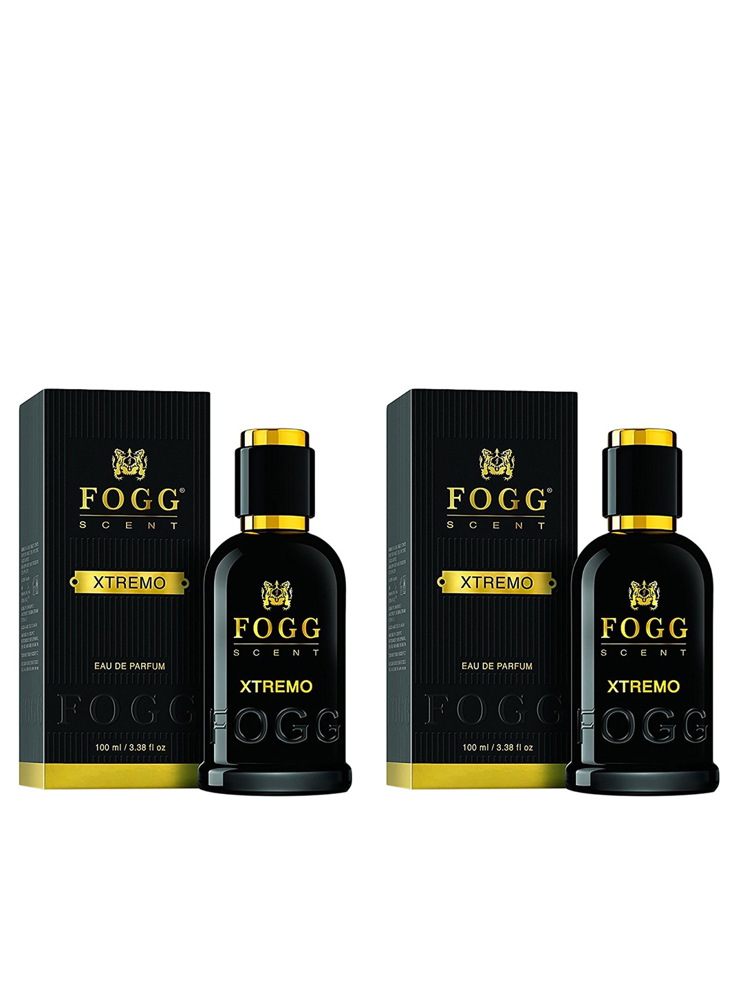 

Fogg Men Set Of 2 Deodorants 100 ml each, Black