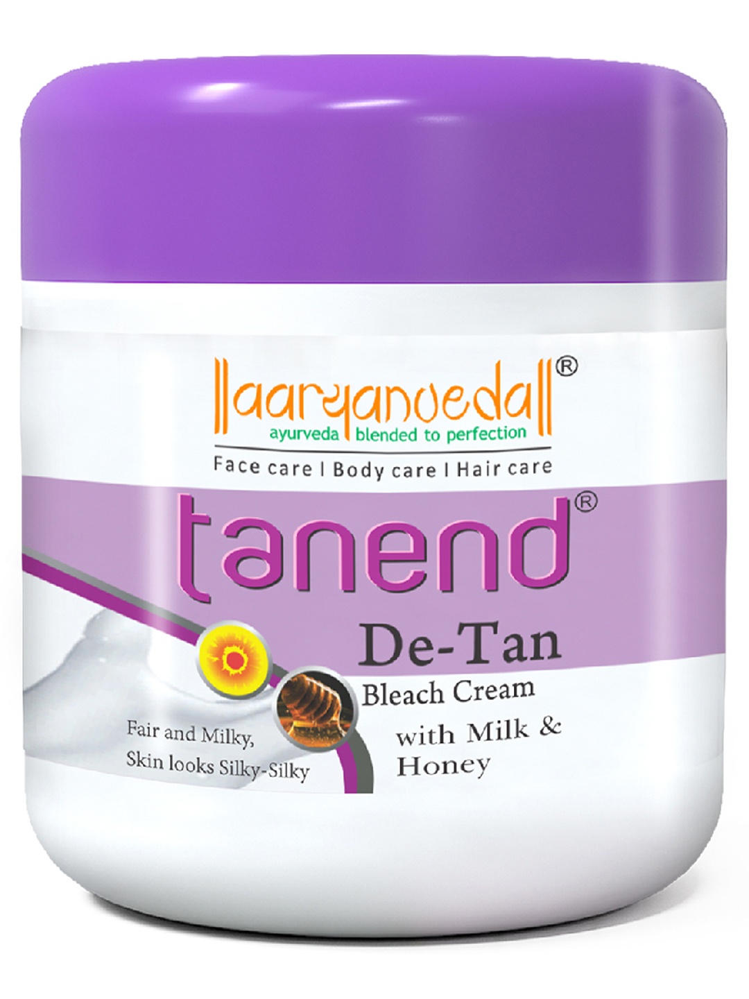 

Aryanveda Unisex Tanend Bleach Cream 450 g, Purple