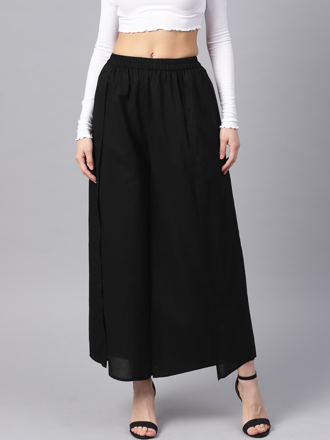 

Idalia Women Black Wide Leg Solid Palazzos