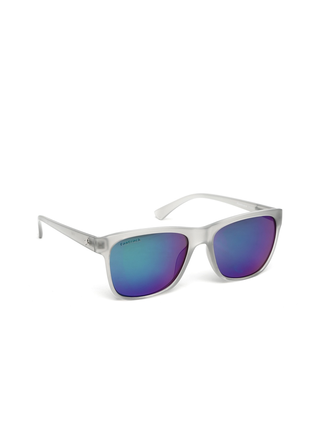 

Fastrack Men Mirrored Wayfarer Sunglasses P290BK1, Grey