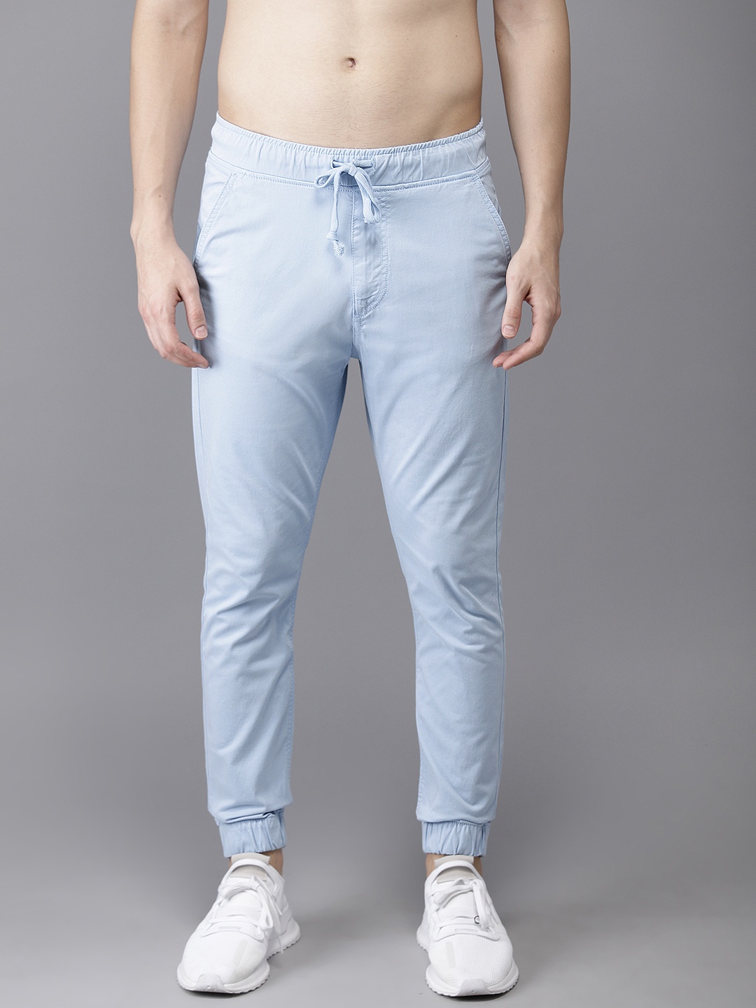 

HERE&NOW Men Blue Regular Fit Solid Joggers