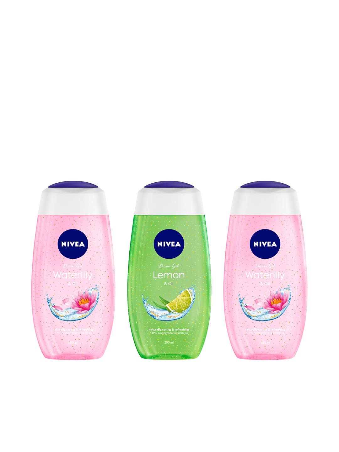 

Nivea Women Set of 3 Shower Gels, Pink