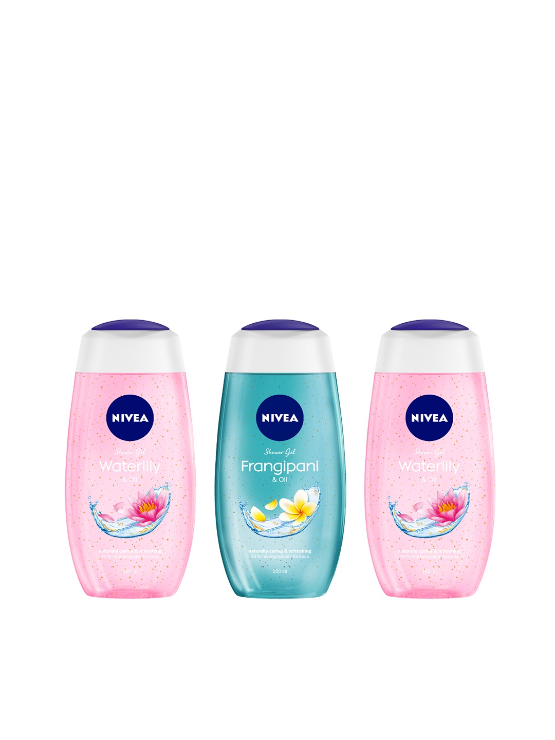 

Nivea Women Set of 3 Shower Gels, Pink