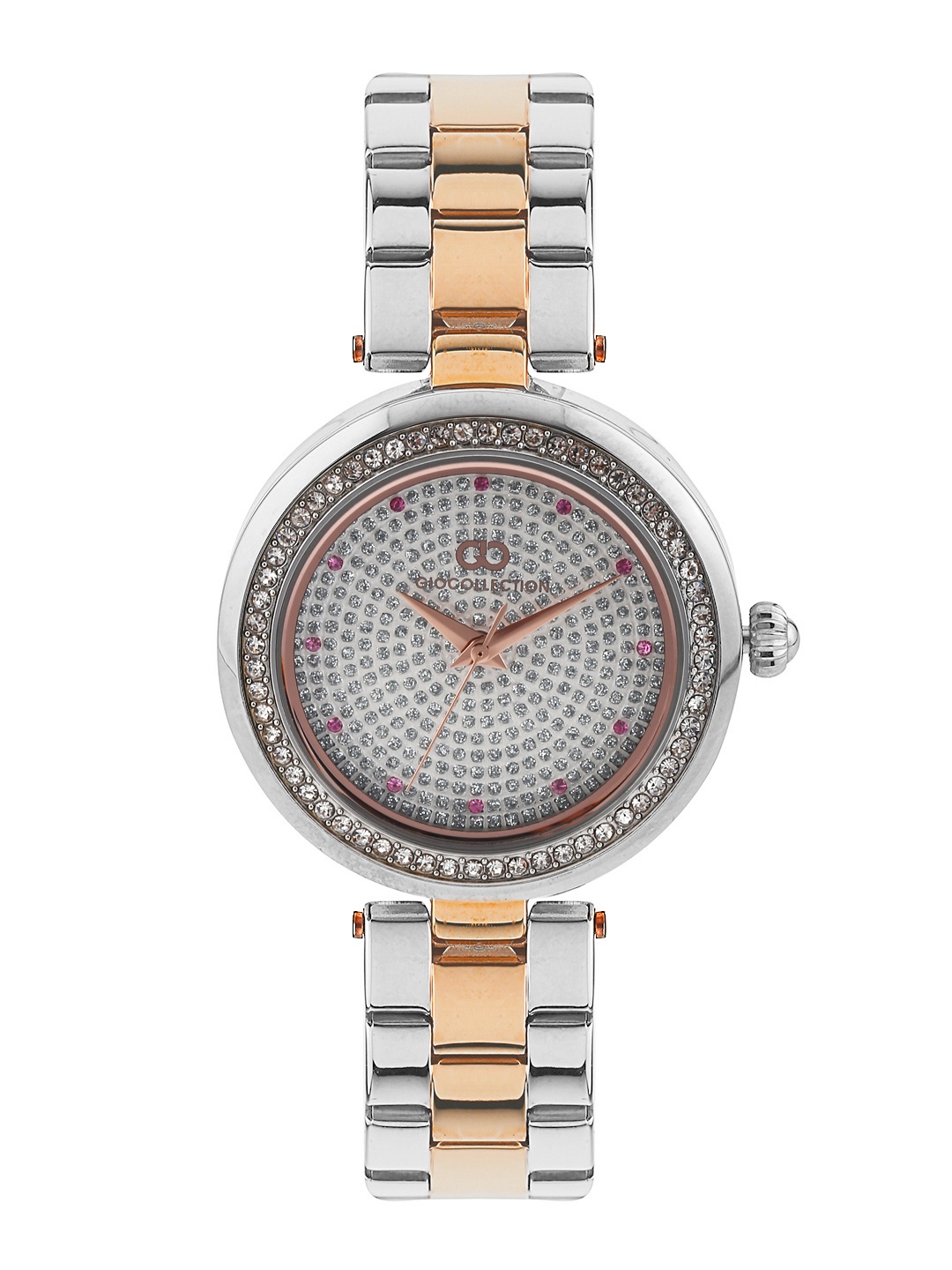 

GIO COLLECTION Women Silver-Toned Dial Watch G2008-66