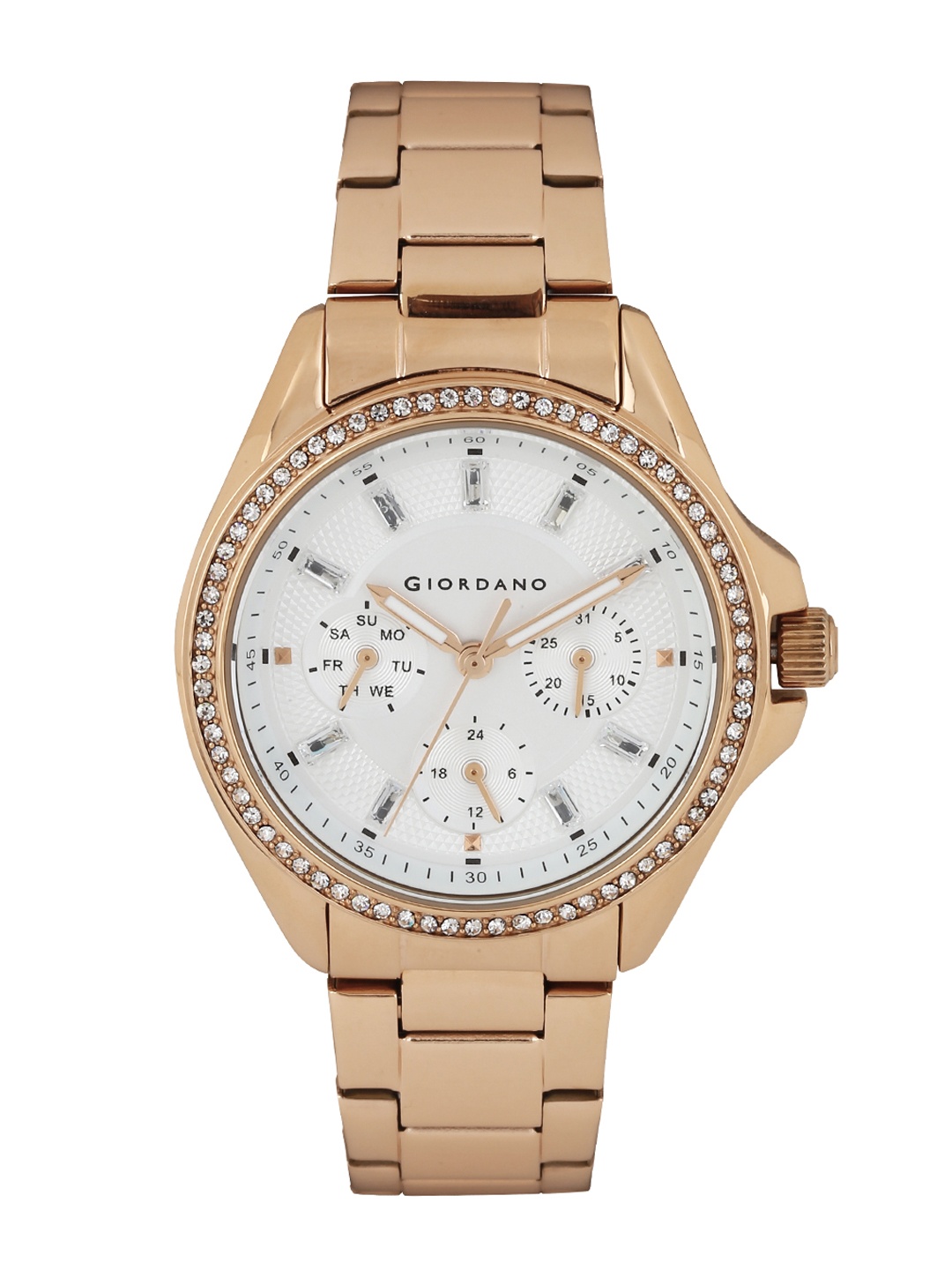 

GIORDANO Women Silver-Toned Dial Watch 2721-33