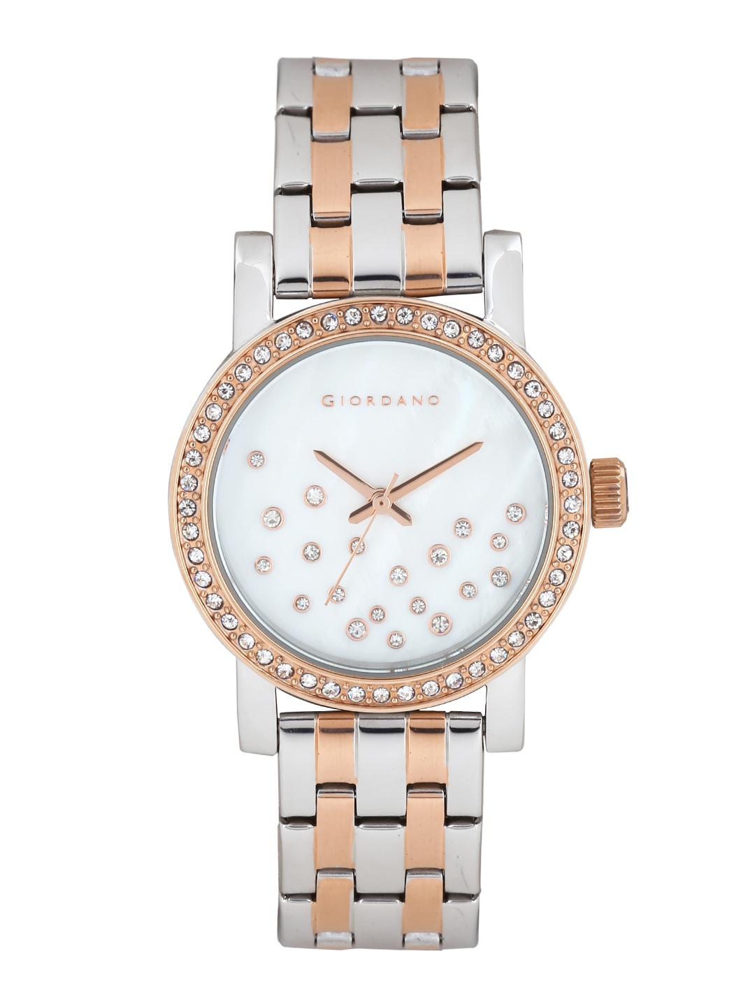 

GIORDANO Women Pearly White Dial Watch 2728-55