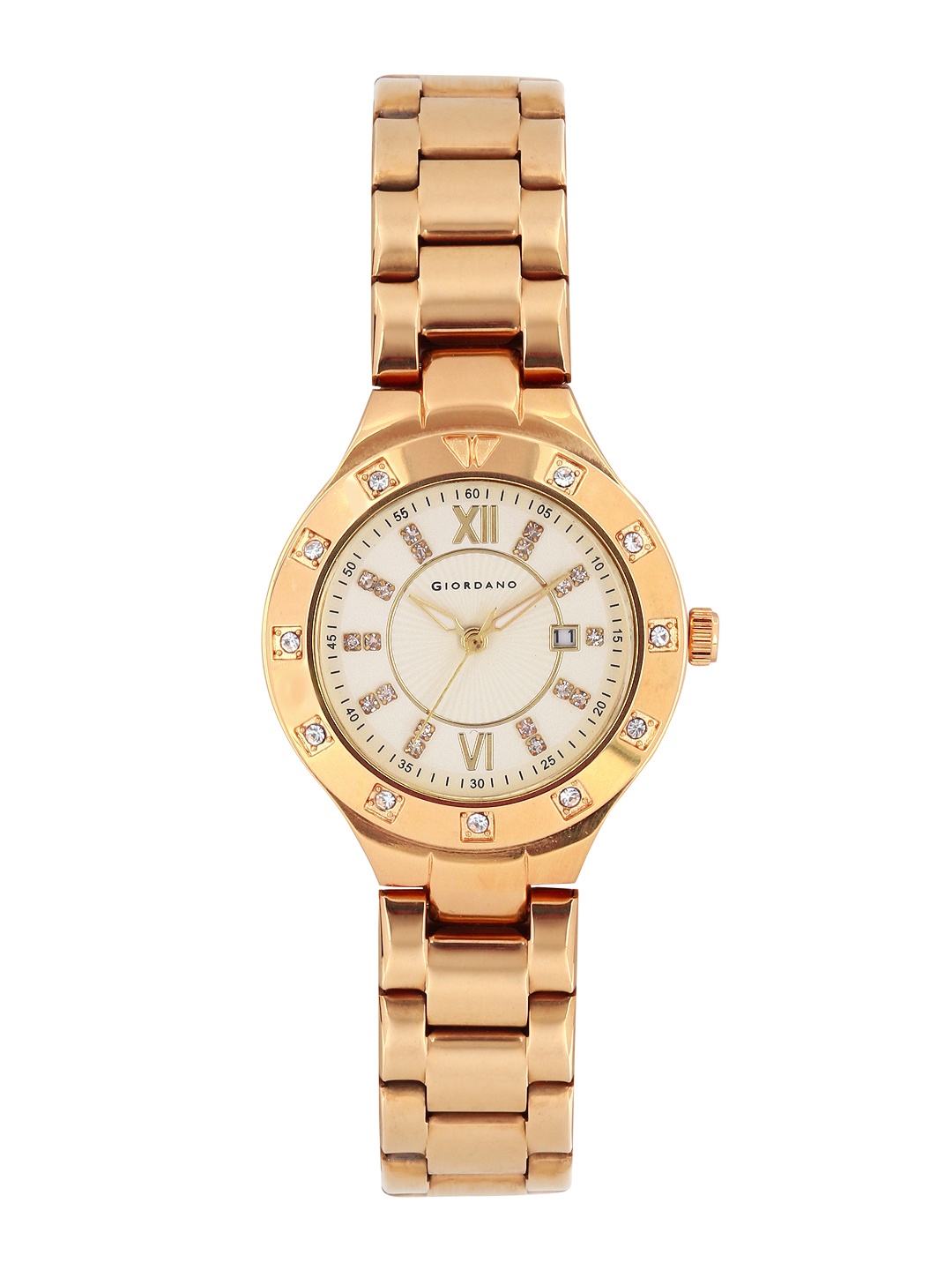 

GIORDANO Women Peach-Coloured Dial Watch 6203-33