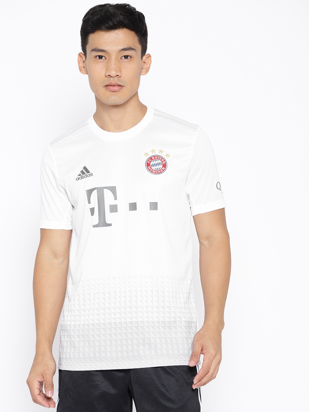 

ADIDAS Men White FC Bayern Munich Away Football Jersey