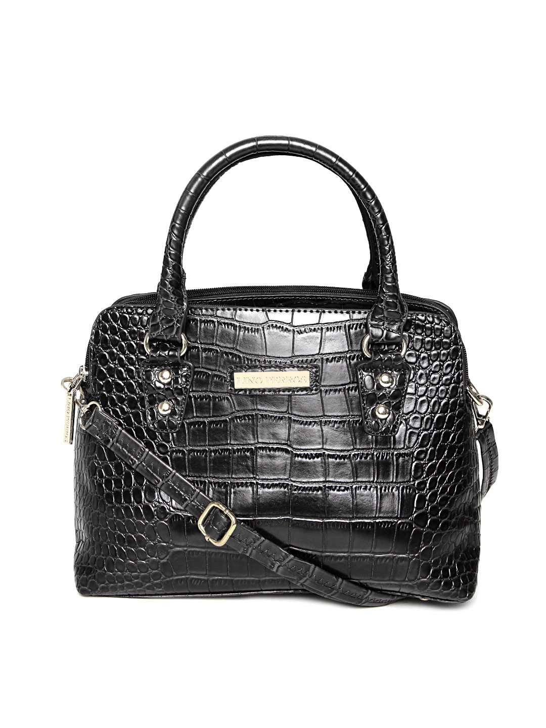 

Lino Perros Black Textured Handbag