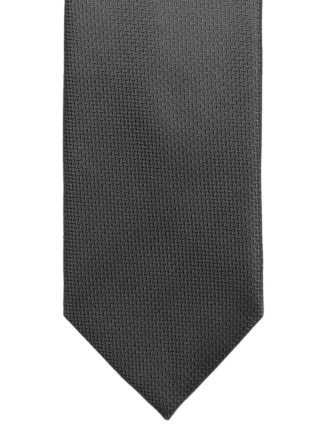 

Lino Perros Black Woven Design Broad Tie