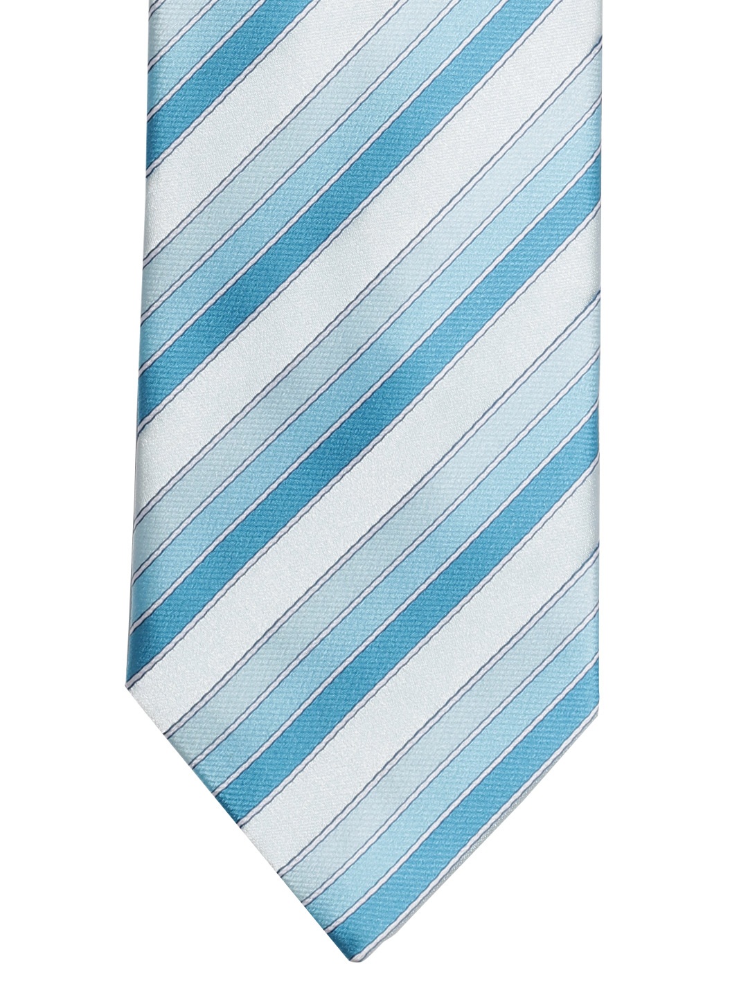 

Lino Perros Blue & Grey Striped Broad Tie