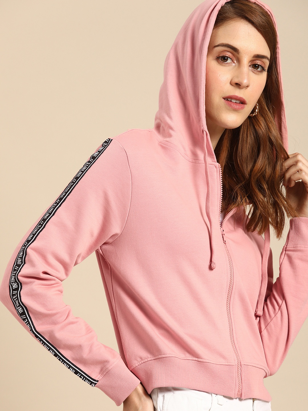 

DressBerry Women Pink Solid Sweatshirt