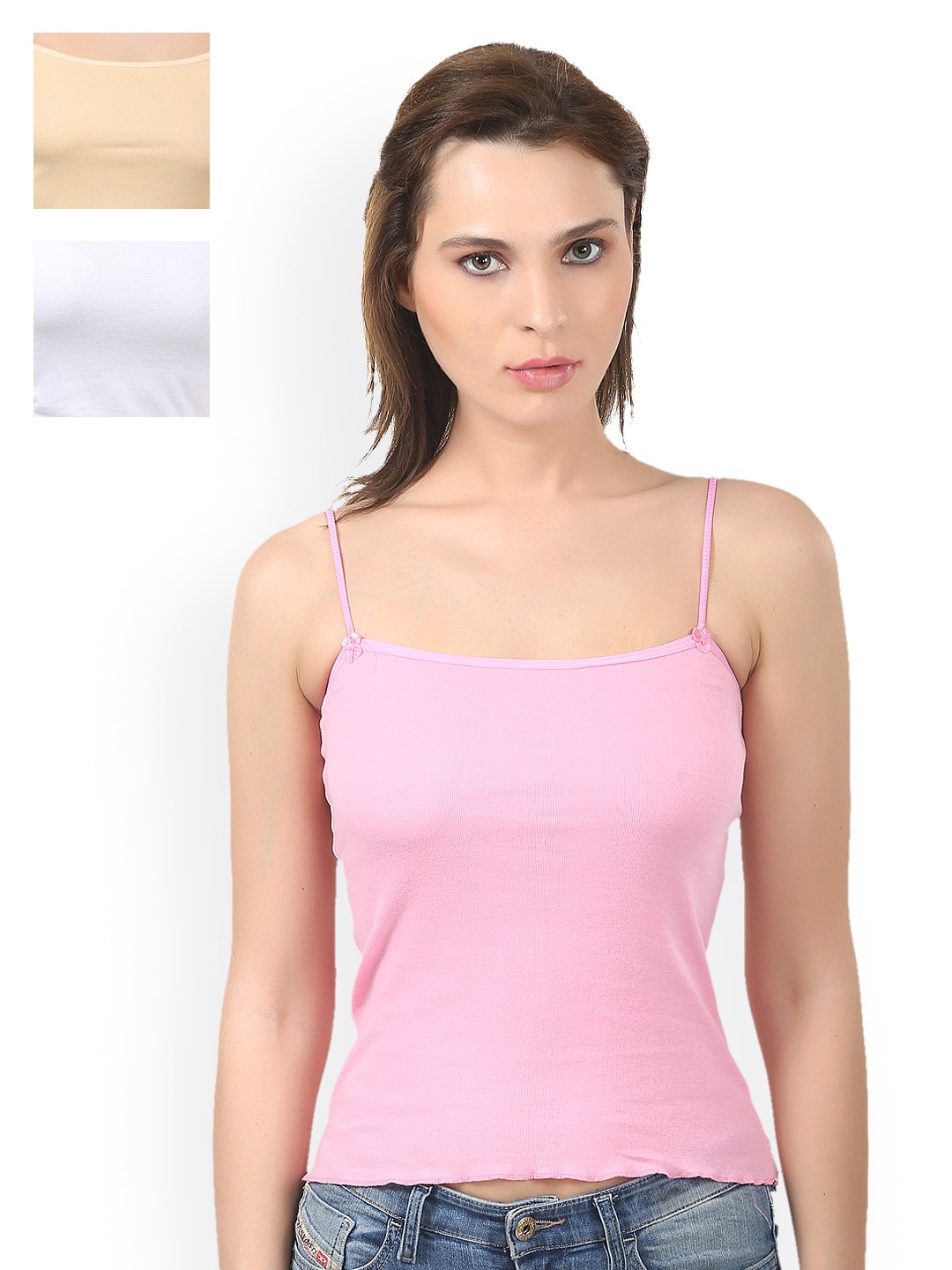 

Bodycare Pack of 3 Camisoles E48PISW, White