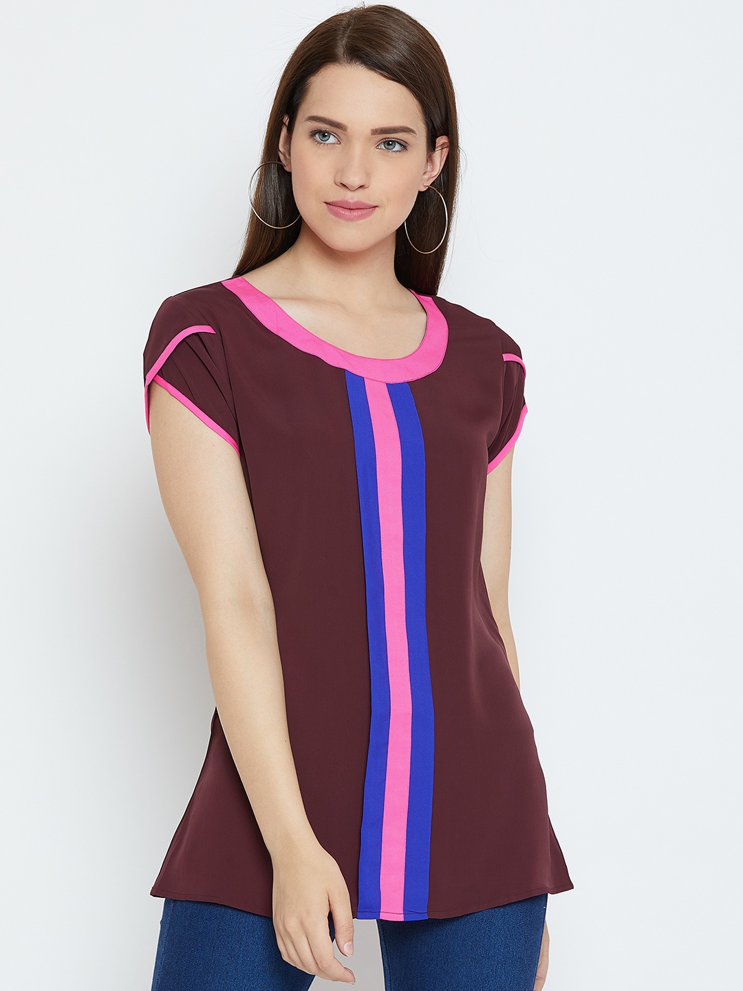 

Karmic Vision Burgundy Solid Top