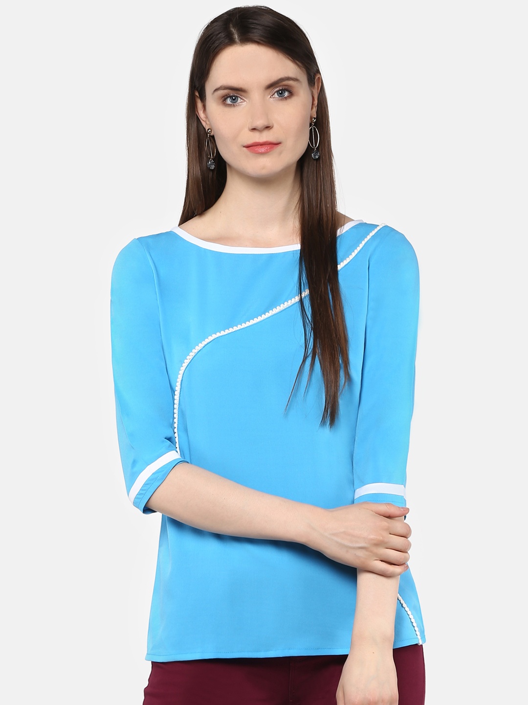 

Karmic Vision Women Blue Solid Top