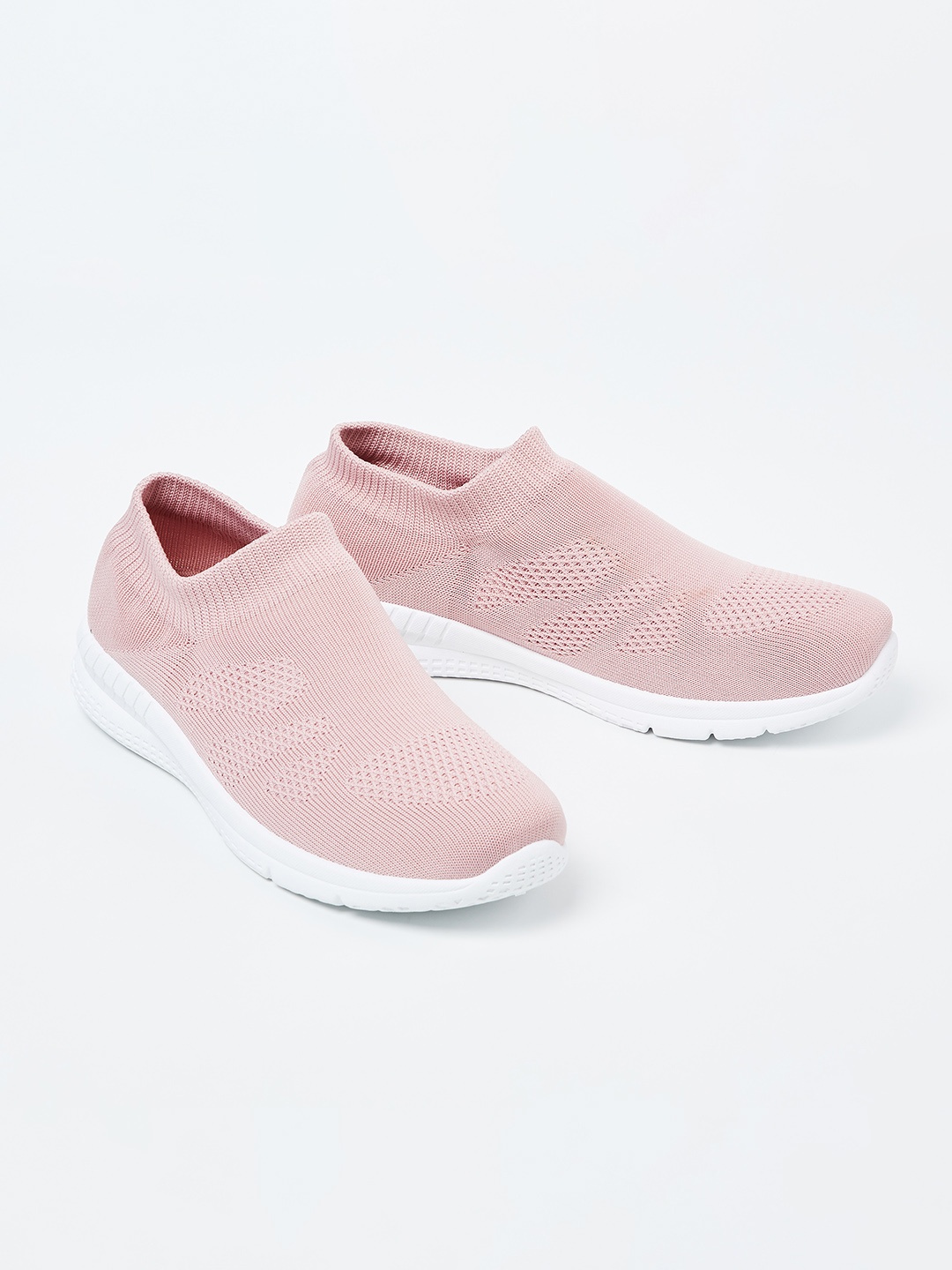 

Ginger by Lifestyle Women Pink Slip-On Sneakers