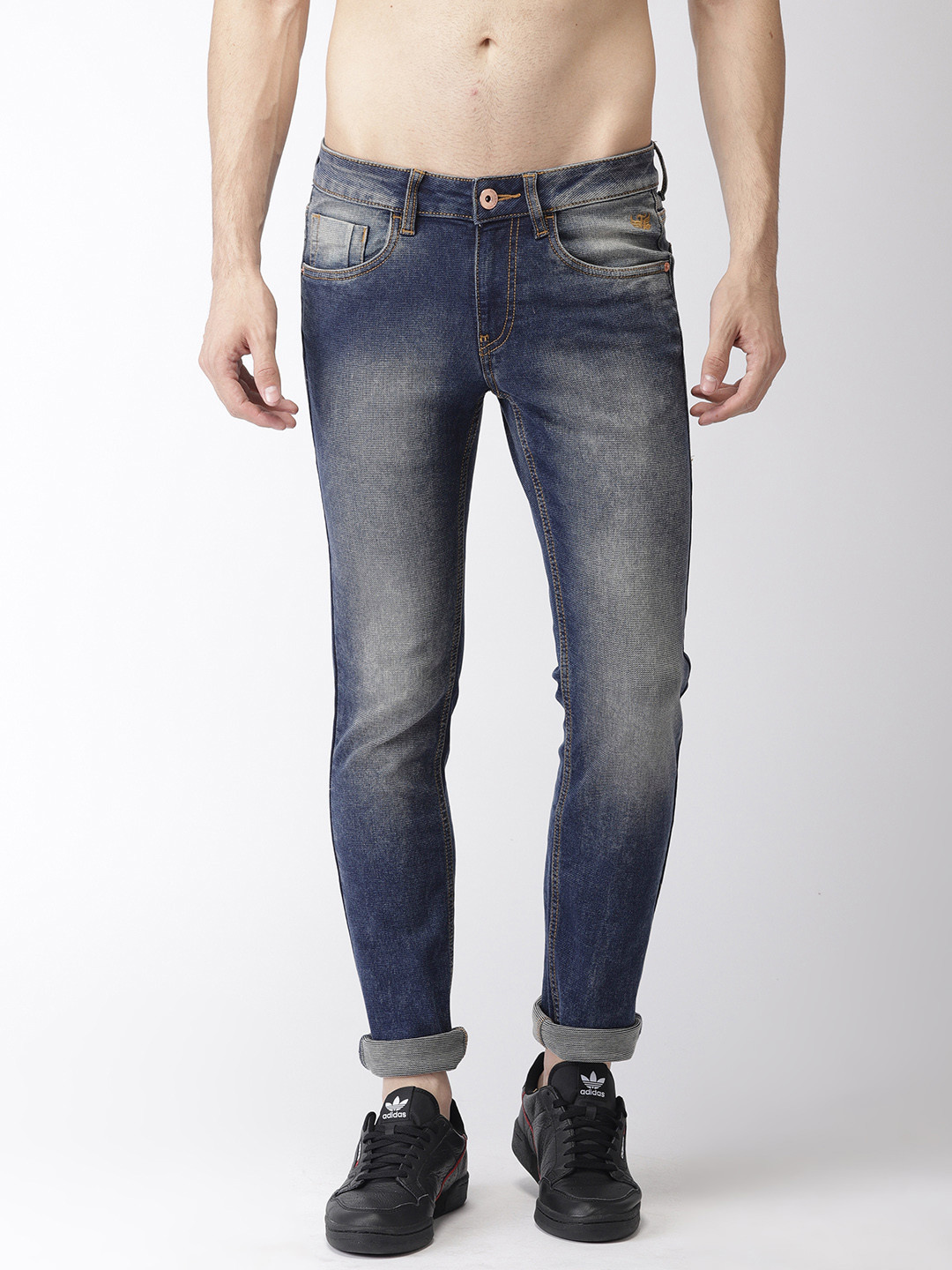 

Flying Machine Men Blue Jackson Skinny Fit Low-Rise Clean Look Stretchable Jeans