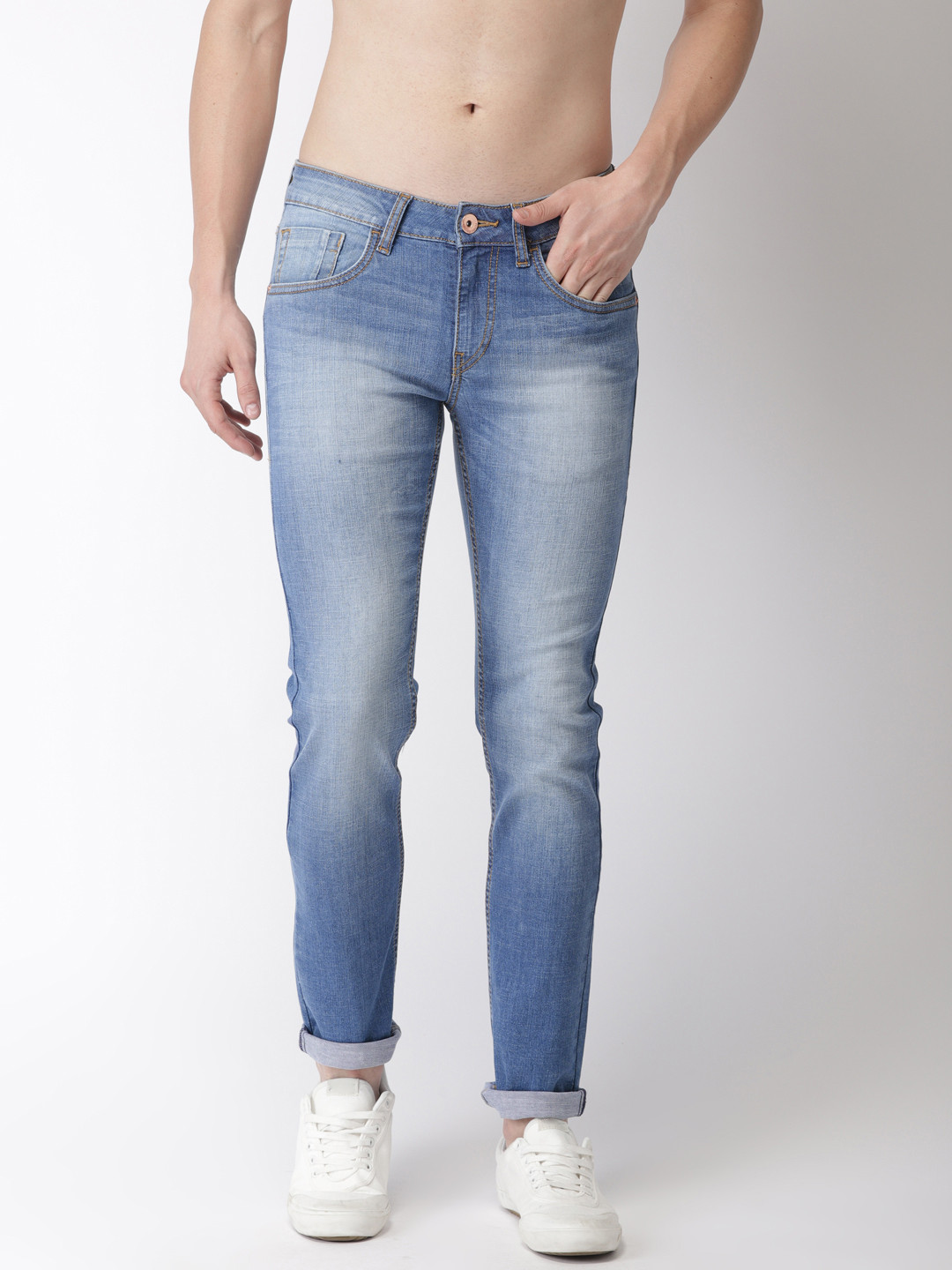 

Flying Machine Men Blue Jackson Skinny Fit Low-Rise Clean Look Stretchable Jeans