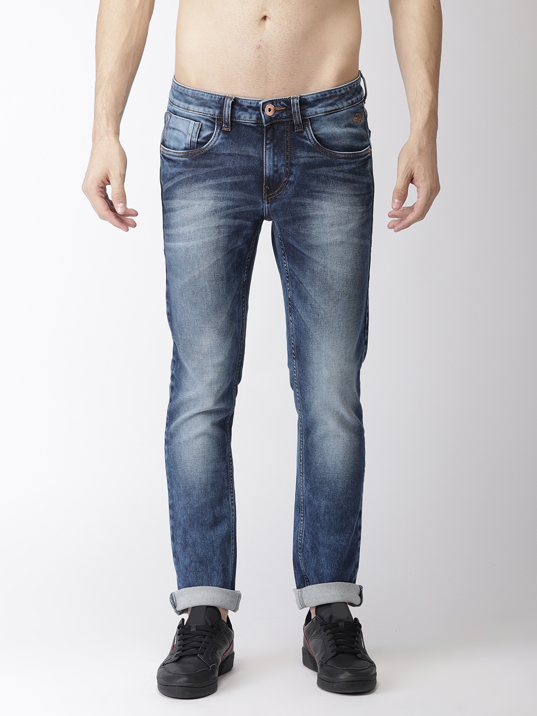 

Flying Machine Men Blue Skinny Fit Low-Rise Clean Look Stretchable Jeans