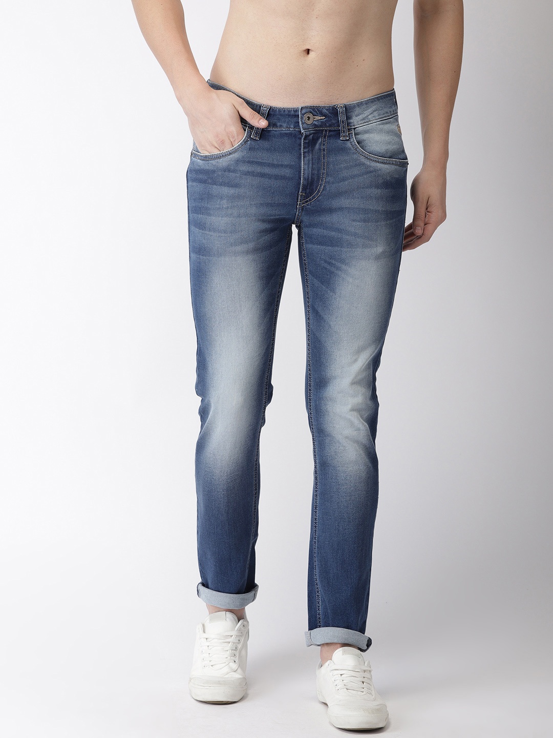 

Flying Machine Men Blue Jackson Skinny Fit Low-Rise Clean Look Stretchable Jeans