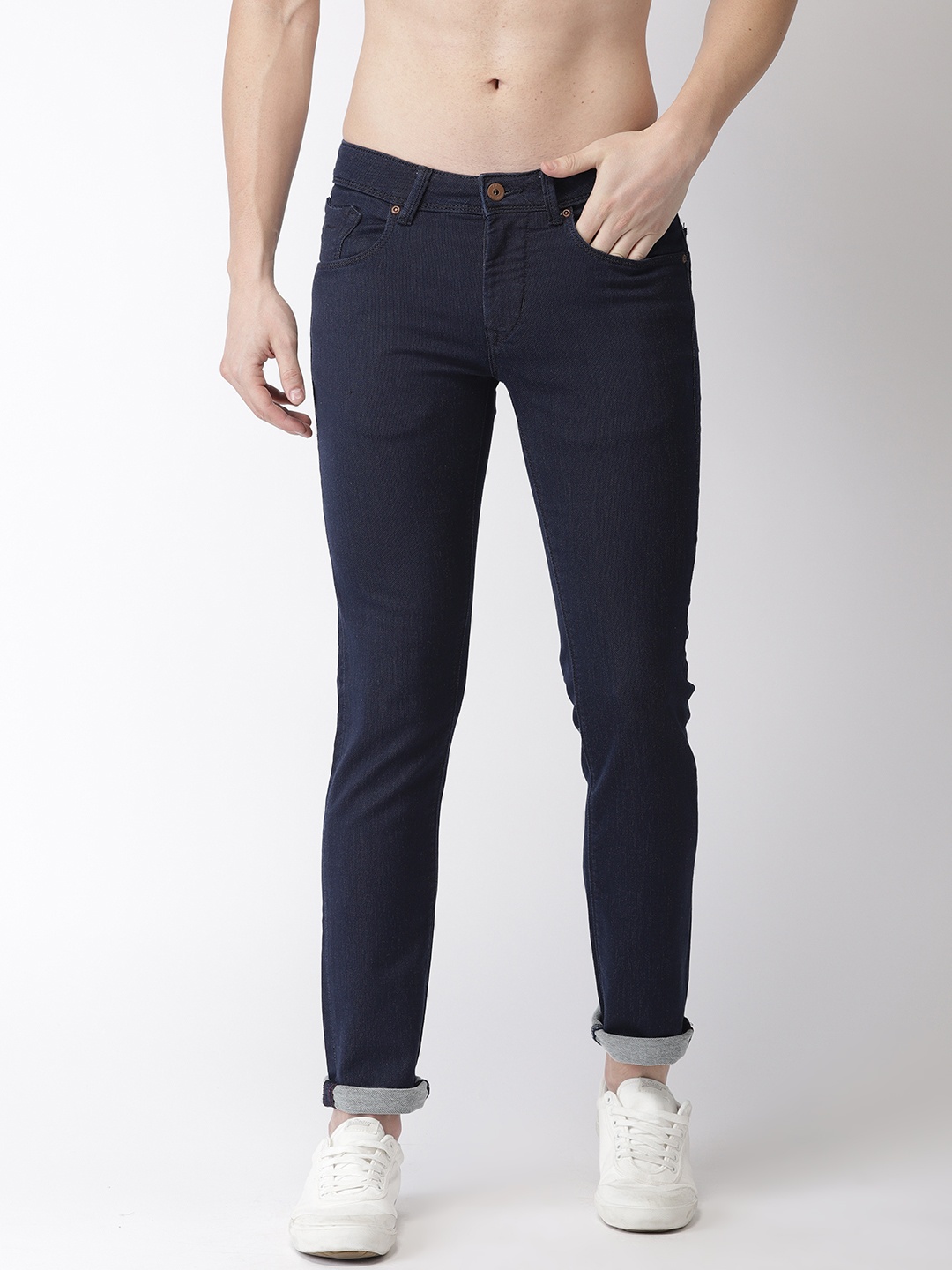 

Flying Machine Men Blue Jackson Skinny Fit Low-Rise Clean Look Stretchable Jeans