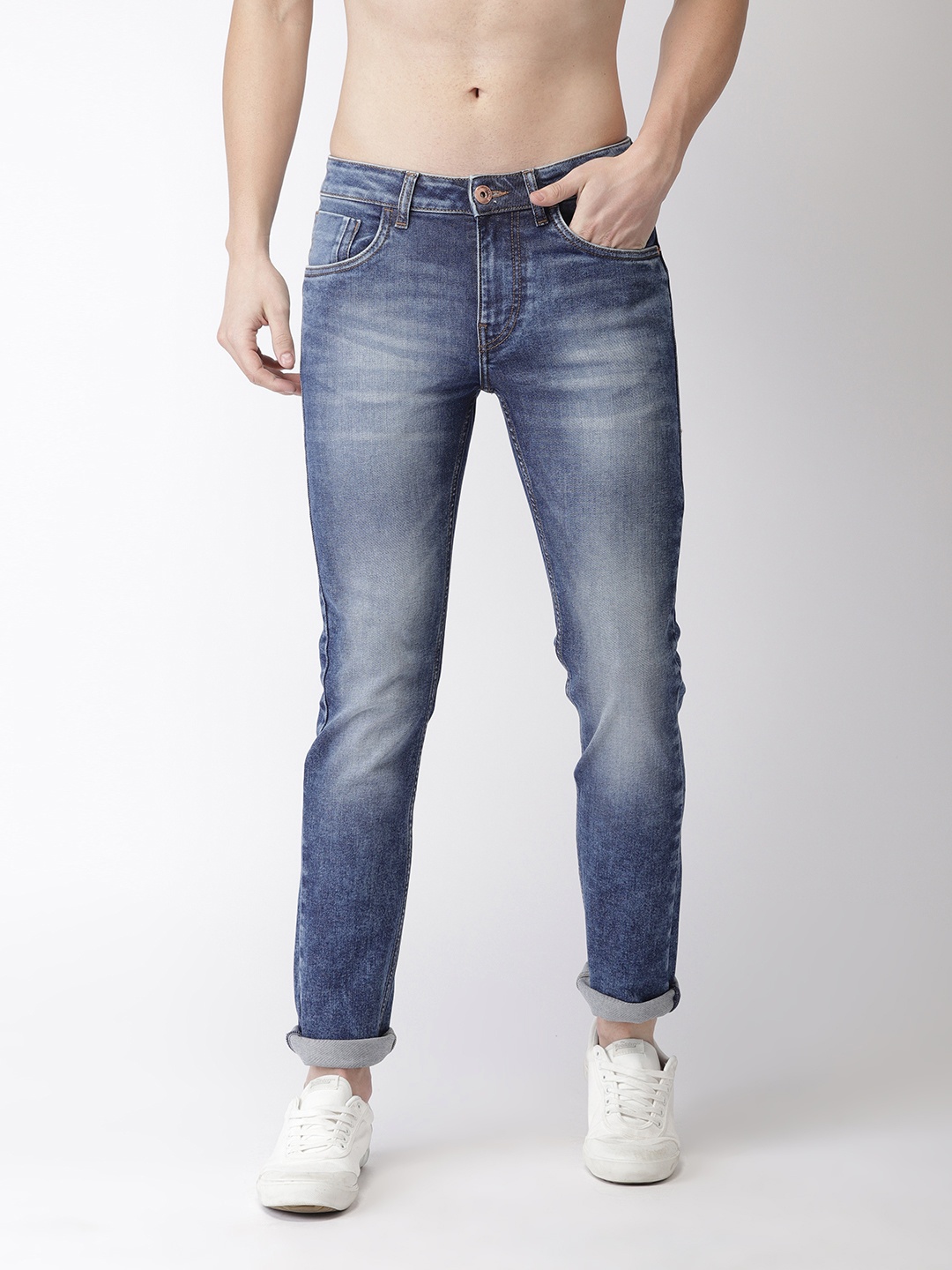 

Flying Machine Men Blue Jackson Skinny Fit Low-Rise Clean Look Stretchable Jeans