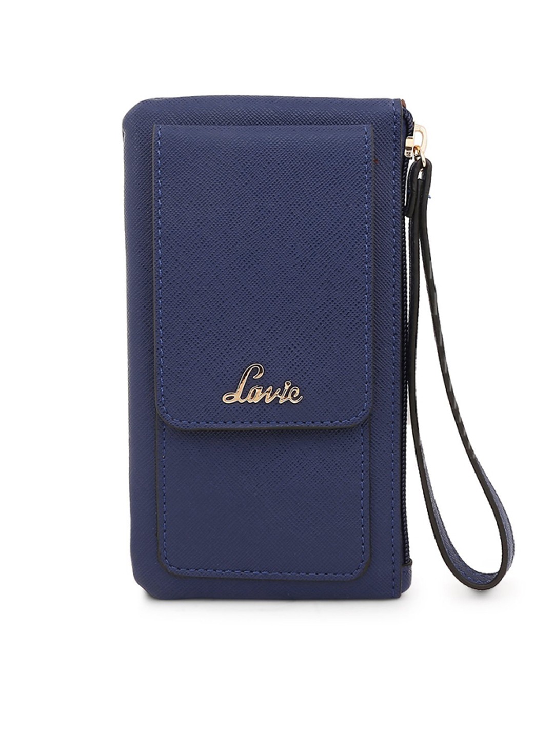 

Lavie Women Navy Blue Solid Zip Around Wallet