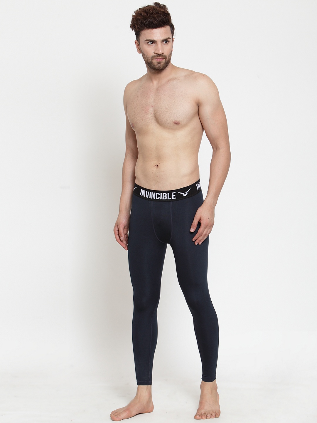 

Invincible Men Pro Compression Performance Leggings, Navy blue