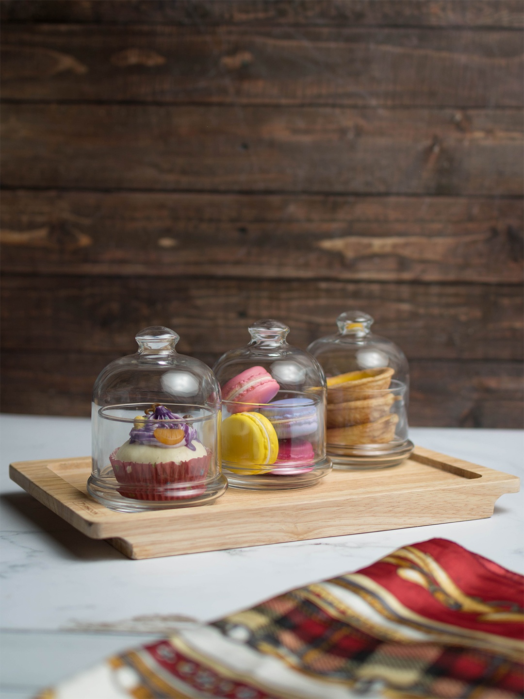 

Pasabahce Set of 3 Food Storage Glass Jars 220 ml, Transparent