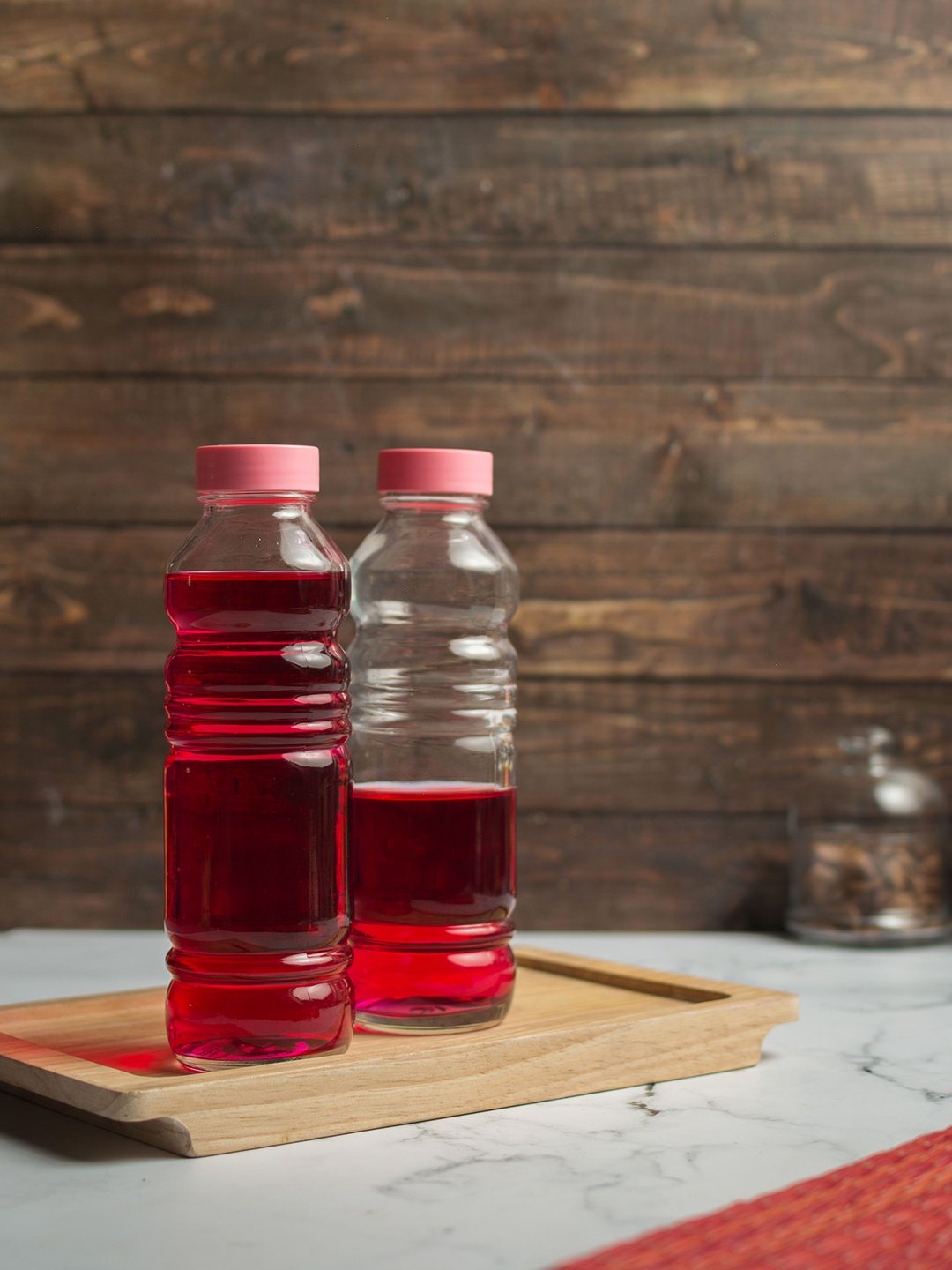 

Pasabahce Set of 2 Transparent Glass Bottles 550 ml each
